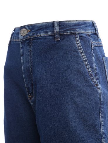 Bermuda Jeans Sawary Feminina AZUL