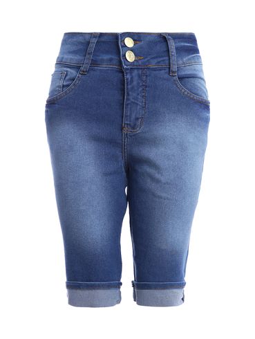 Bermuda Jeans Feminina AZUL