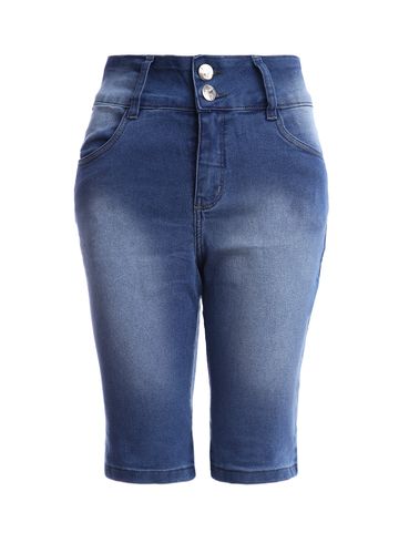 Bermuda Jeans Feminina AZUL