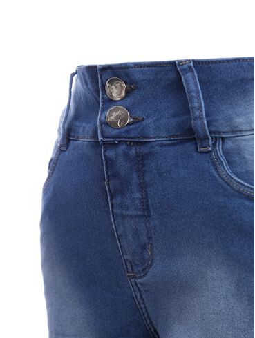 Bermuda Jeans Feminina AZUL