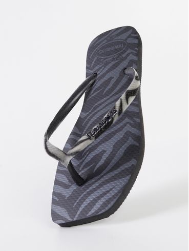 Chinelo Havaianas Slim Square Velvet Feminino PRETO