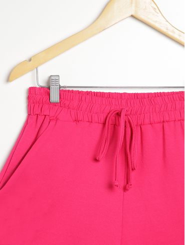 Short Moletinho Plus Size Feminino PINK