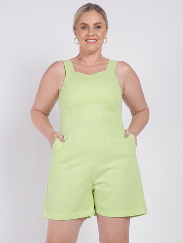 Macacão Plus Size Feminino VERDE CLARO