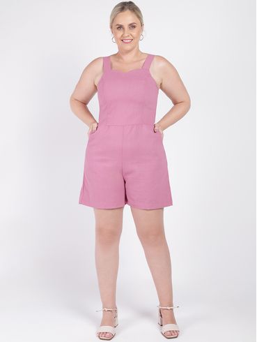 Macacão Plus Size Feminino ROSE