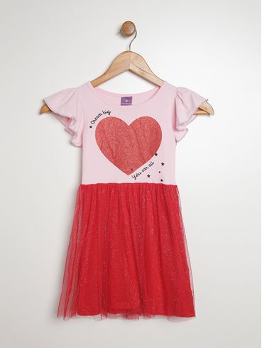 Vestido Infantil Para Menina - ROSA