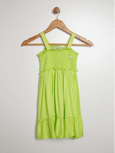 Vestido Infantil Para Menina - VERDE