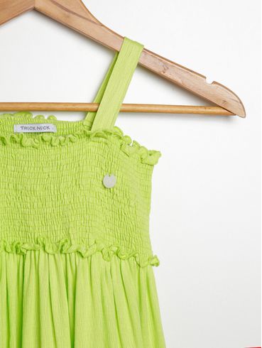 Vestido Infantil Para Menina - VERDE