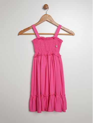 Vestido Infantil Para Menina - ROSA