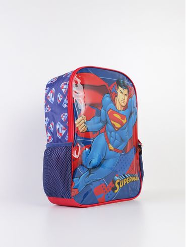 Mochila Escolar Superman Infantil - AZUL