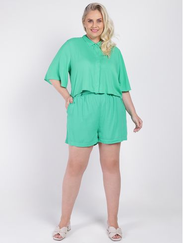 Bermuda Plus Size Feminina VERDE