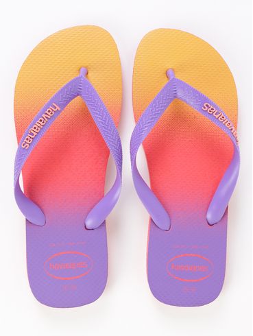 Chinelo Havaianas Feminino LARANJA/LILAS