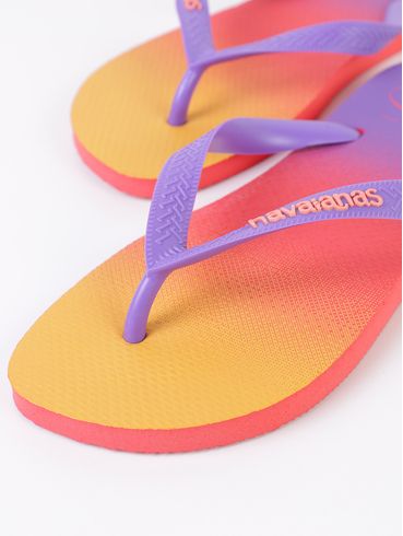 Chinelo Havaianas Feminino LARANJA/LILAS