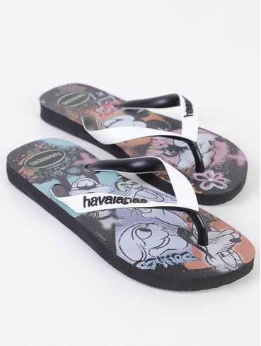 Chinelo Disney Havaianas Feminina BEGE/PRETO