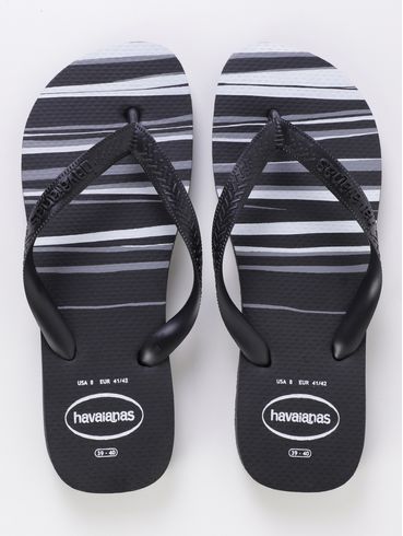 Chinelo Havaianas Top Masculino PRETO/BRANCO