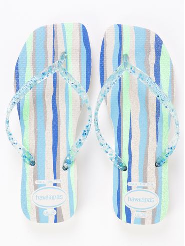 Chinelo Havaianas Feminino AZUL/BEGE