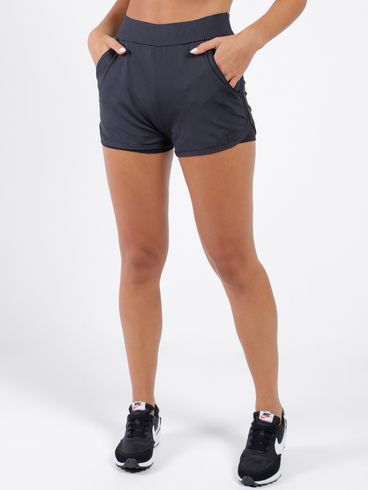 Short Esportivo Feminino Preto