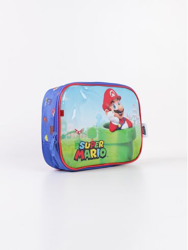 Lancheira Super Mario Infantil - AZUL