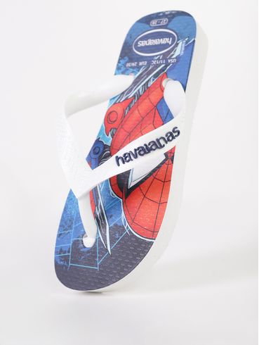 Chinelo Havaianas Infatil Para Menino - BRANCO/AZUL/VERMELHO