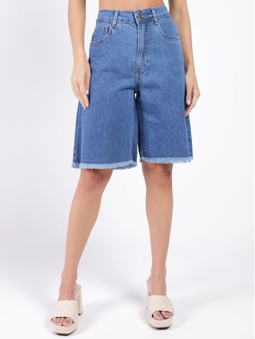 Jorts Jeans Feminino AZUL