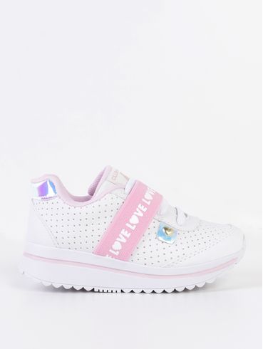 Tênis Juvenil Para Menina - BRANCO/ROSA CLARO