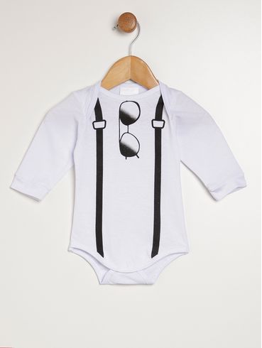 Body Infantil Para Bebê- BRANCO