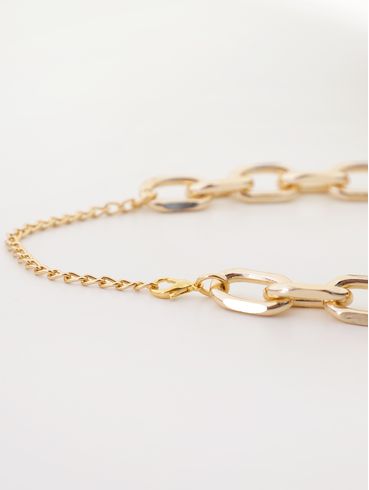 Colar Choker Elo Grumet DOURADO