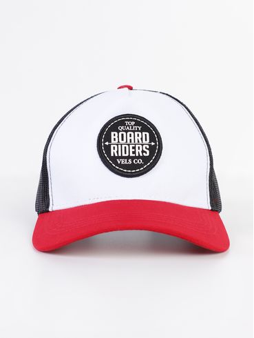 Boné Trucker Vels PRETO/BRANCO