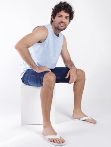 Bermuda Jeans Masculina AZUL