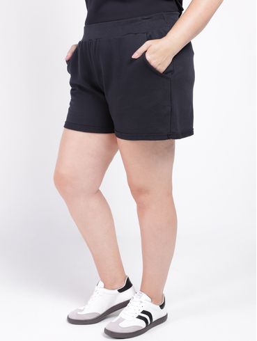 Short Plus Size Feminino PRETO