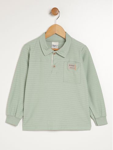 Polo Infantil Para Menino - VERDE