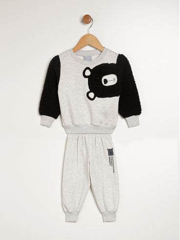 Conjunto Longo Infantil Para Bebê- MESCLA