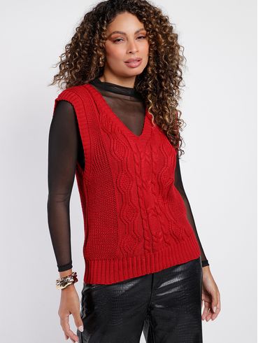 Colete Feminino VERMELHO