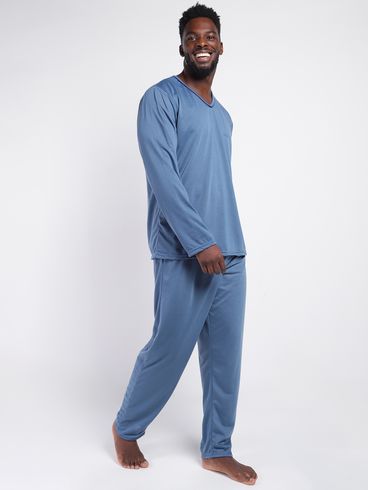 Pijama Longo Masculino AZUL