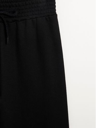 Calça Moletom Jogger Juvenil Para Menina - PRETO