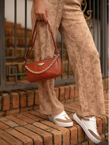 Bolsa Matelassê Feminina CARAMELO