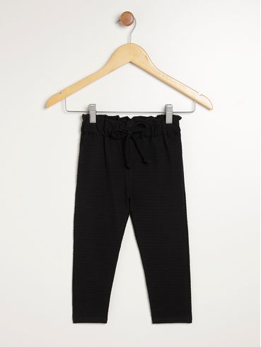 Calça Legging Infantil Para Menina - PRETO