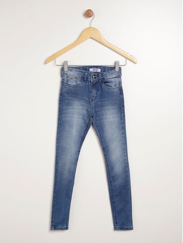 Calça Jeans Juvenil Para Menina - AZUL