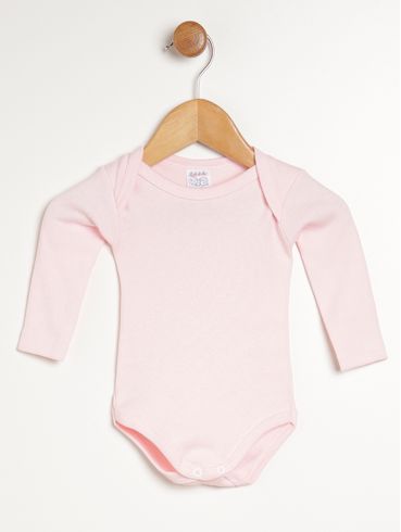 Body Infantil Para Bebê- Rosa