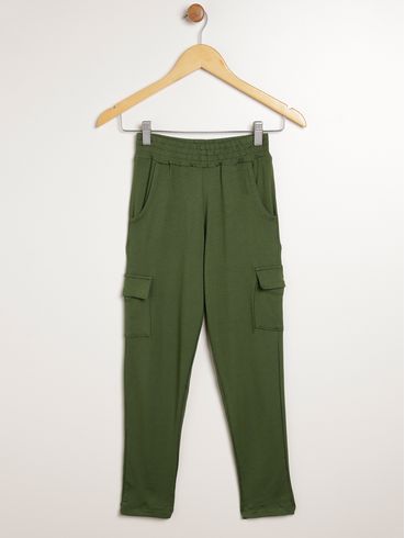 Calça Legging Juvenil Para Menina - VERDE