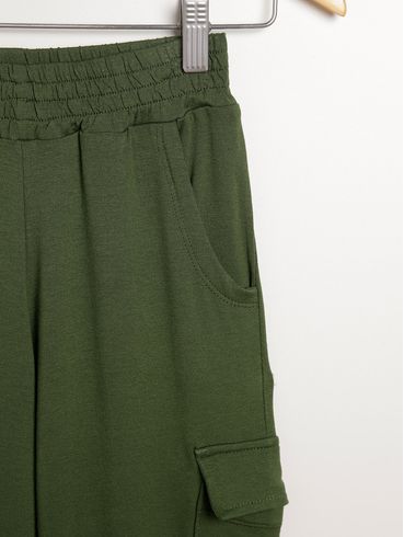 Calça Legging Juvenil Para Menina - VERDE