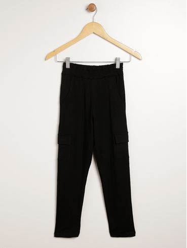 Calça Legging Juvenil Para Menina - PRETO