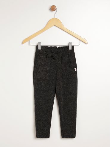 Calça de Tricot Clochard Infantil Para Menina - PRETO