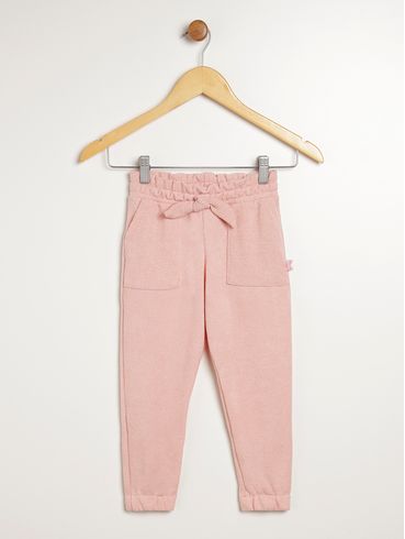 Calça de Tricot Clochard Infantil Para Menina - ROSA