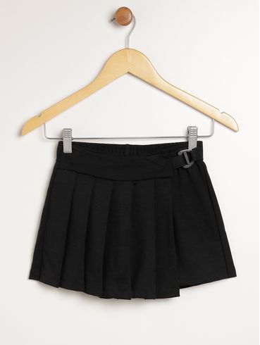 Short Juvenil Para Menina - PRETO