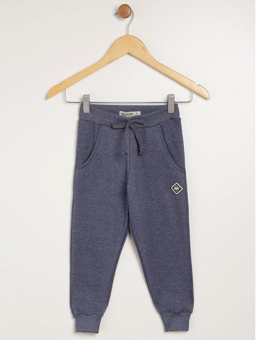 Calça Jogger Moletinho Juvenil Para Menino - MARINHO