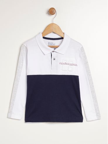 Polo Infantil Para Menino - BRANCO