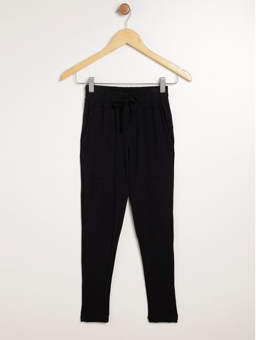 Calça Legging Juvenil Para Menina - PRETO