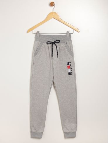 Calça Moletom Jogger Juvenil Para Menino - MESCLA