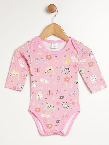 Body Infantil Para Bebê- ROSA