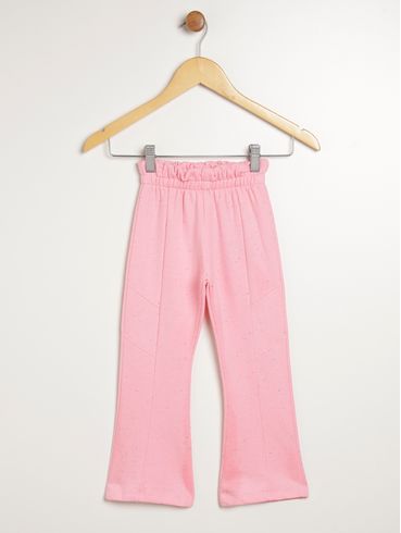 Calça Wide Leg Infantil Para Menina - ROSA